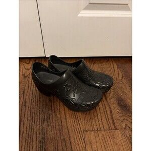 DANSKO Pixie Eva 36 EU Molded BLACK Slip Resistant Clogs Waterproof Shoes Sz 5.5